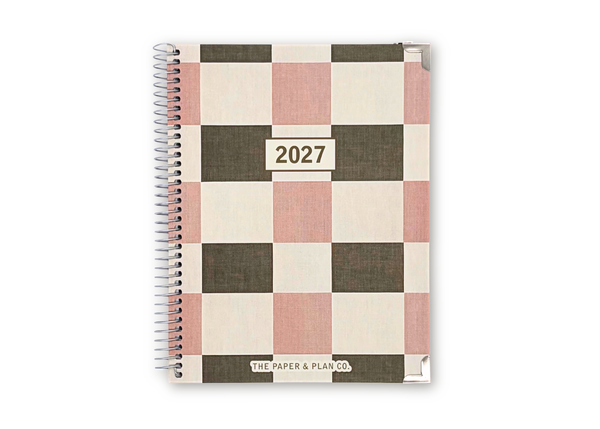 2027 Checkered Weekly Planner