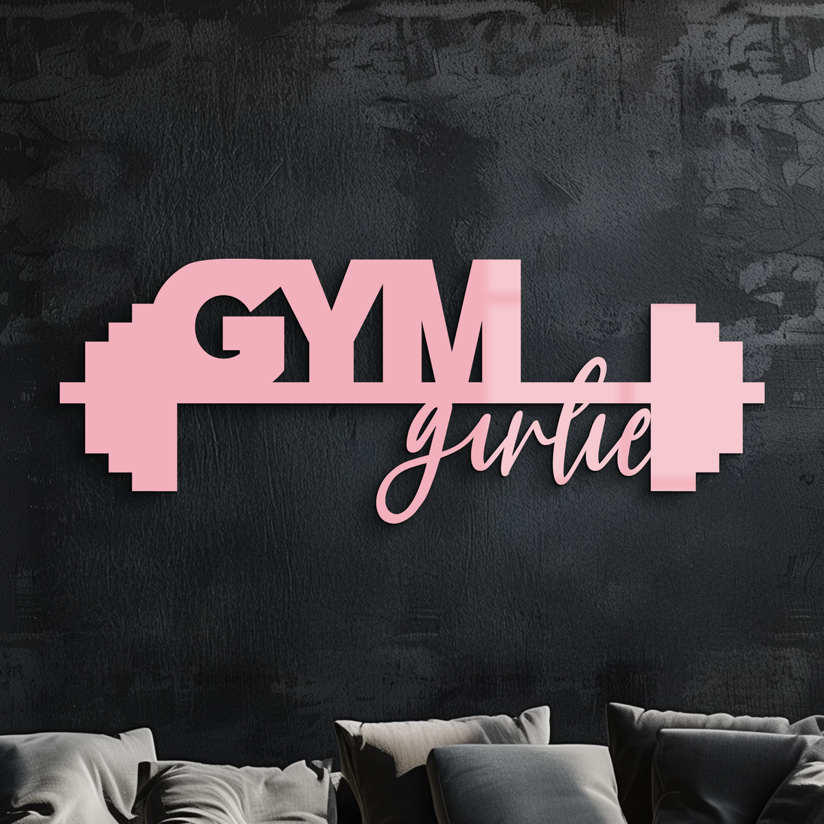 Gym Girlie Metal Wall Art β Fitness Motivational Home & Gym Decor - KAFGP121