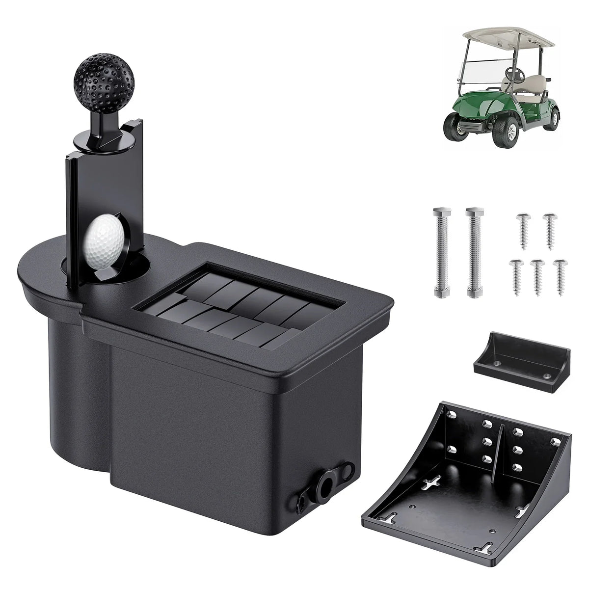 Golf Cart Club & Ball Washer with Mounting Bracket