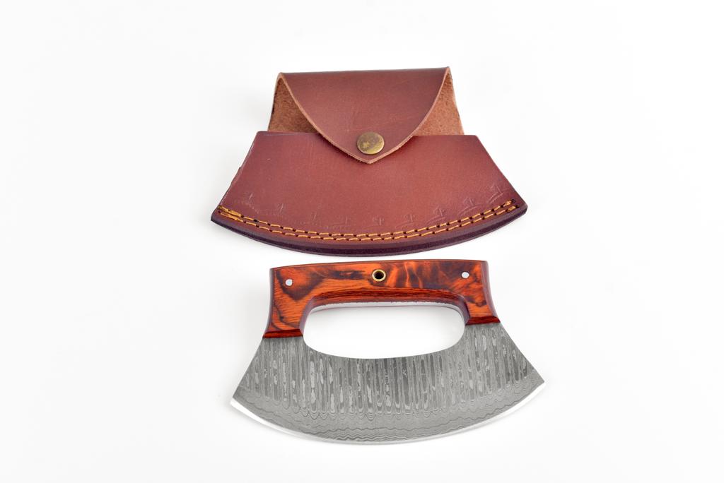 Damascus Steel Alaskan Ulu knife TK-074