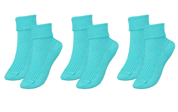 tittimitti® Women’s 100% Organic Combed Cotton Socks 3-Pack – Made in Italy