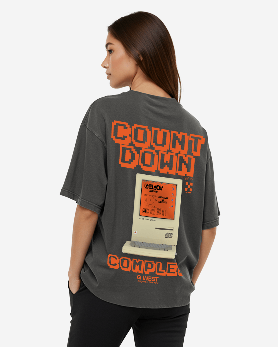 G West Womens Oversized Retro Pc T-Shirt