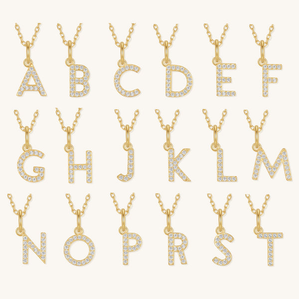 Diamond Letter Necklace