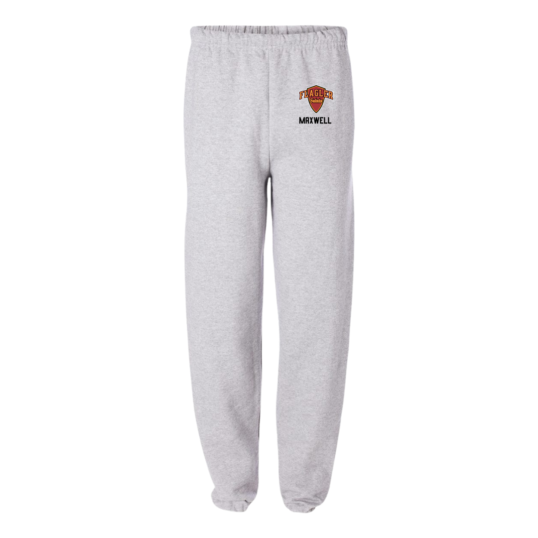 Flagler College Lacrosse (M) Light Gray Sweatpants - #2 Payton Maxwell