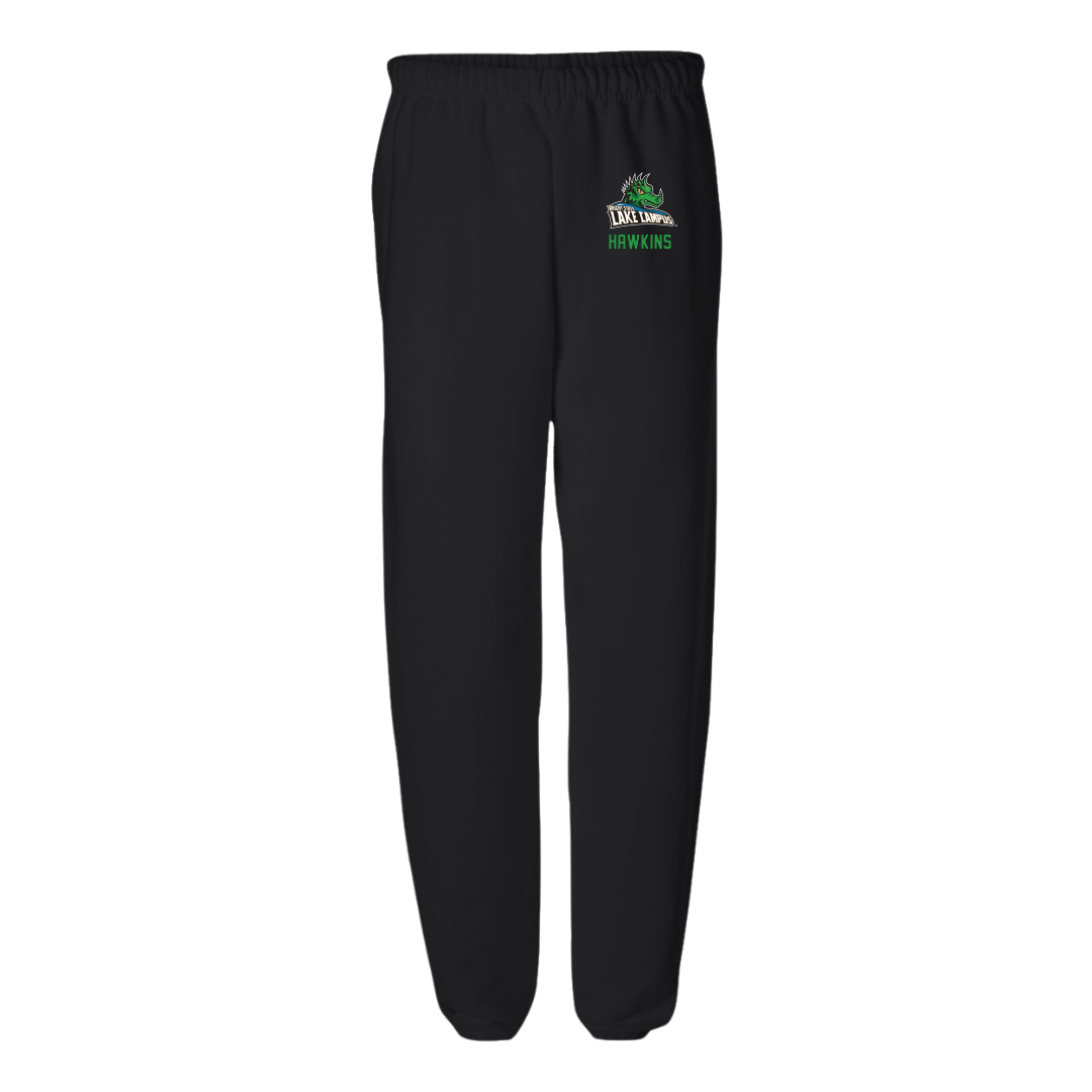 Wright State University Lake Campus Basketball (M) Black Sweatpants - #2 Dagan Hawkins