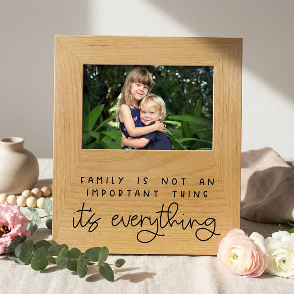 Photo frame Gift for Mom - Family Quote Wood Picture Frame Mother's Day Gift
