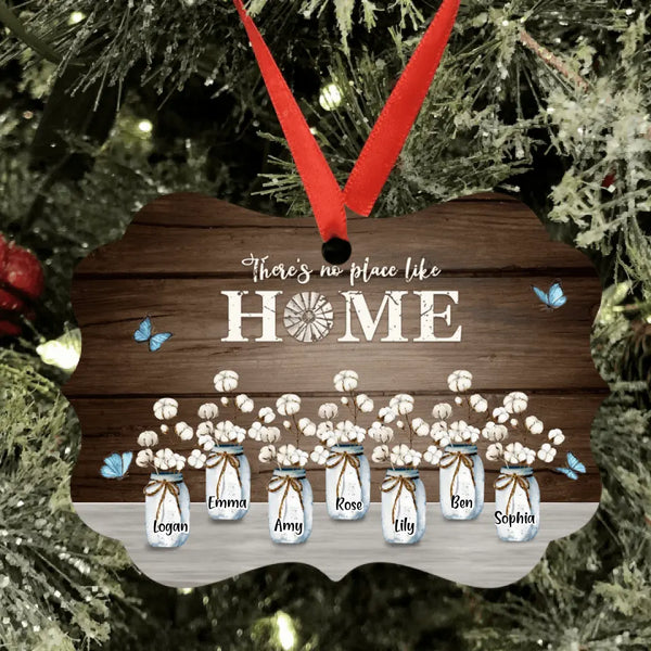 Personalized What We Love Most About Our Home Ornament - Best Gift For Family Members - There's No Place Like Home