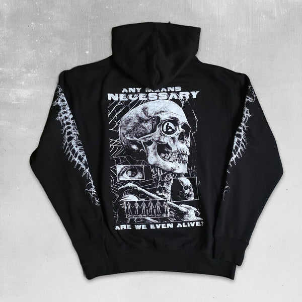 Are We Even Alive Pullover Hoodie Black