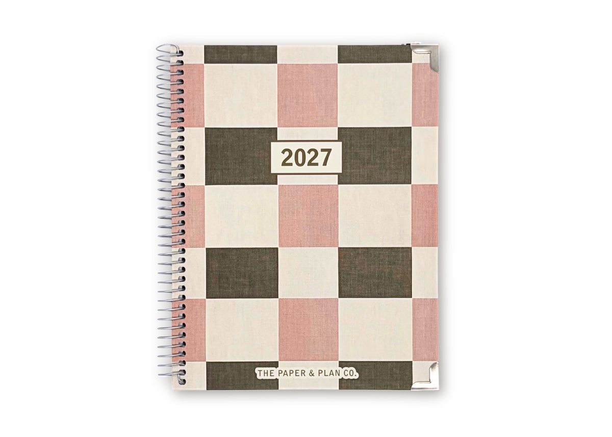 2027 Checkered Weekly Planner