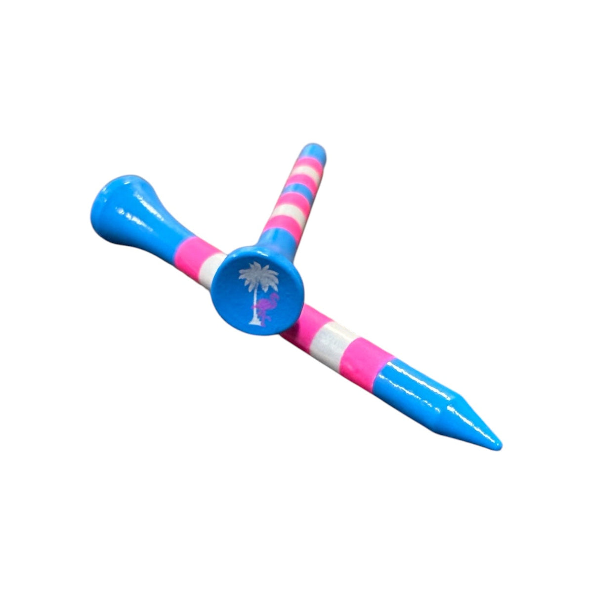 Cotton Candy Premium Wooden Golf Tees | 2 3/4” Standard Size | 45 Pack Set | Durable Painted Wood Tees | Unique Designs