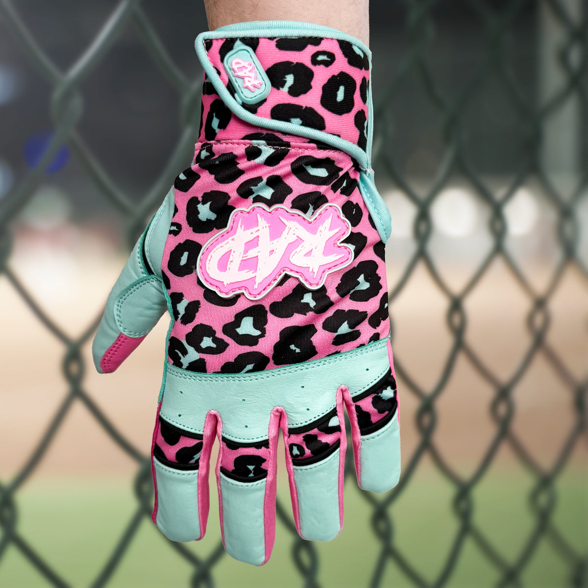 RAD Batting Gloves - Leopard (Short Cuff)